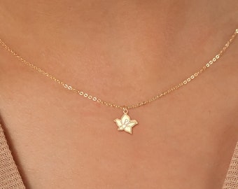 Orchid Flower Necklace Orchid Pendant Charm Gift for Her Nature Jewelry Wedding Necklace Orchid Flower Bridesmaid Gift Bridal Necklace