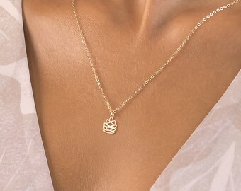 Colgante de piña Collar de piña Joyas de naturaleza Dije de piña de oro Collar de otoño Regalo de cumpleaños Regalo de Navidad para ella Collar de naturaleza