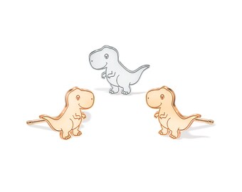 Dinosaur Earrings T-Rex Studs Fun Jewelry Tyrannosaurus Rex Gift For Her Animal Earrings Jurassic Park Dinosaur Gifts Earrings Birthday Gift