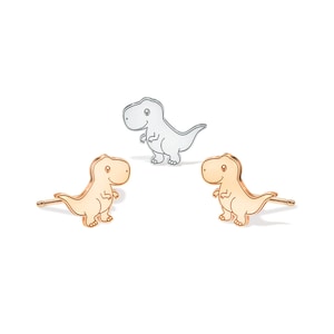 Dinosaur Earrings T-Rex Studs Fun Jewelry Tyrannosaurus Rex Gift For Her Animal Earrings Jurassic Park Dinosaur Gifts Earrings Birthday Gift
