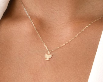 Menora hanger Chanoeka ketting vleermuis mitswa cadeau menora bedel Chanoeka cadeau voor haar judaica ketting sieraden