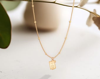 Graduation Diploma Grad Cap Pendant Necklace: Sterling Silver, Gold Filled, 14K Solid Gold Graduate Jewelry Gift