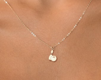 Bowling Pin Charm Necklace Custom Sports Necklace Dainty Jewelry Sports Team Gift Bowling Ball Girls Sports Gift for Her Bowing Team Gift