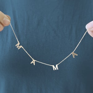 Mama Necklace Mommy Jewelry Mama Jewelry Mothers Gift Mama Necklace Name Pendant Gift for Her Gold Mama Charm Mother&#39;s Day Gift New Mom Gift