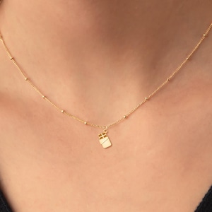 Chocolate Bar Necklace Dainty Food Jewelry Candy Bar Charm Miniature Sweet Treat Pendant Dessert Lover Playful Food Necklace Chocolate Gift
