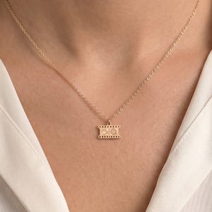 Filmstrip Camera Charm Necklace: Sterling Silver, Gold Filled, 14K Solid Gold Handmade Photography Charm Jewelry Gift