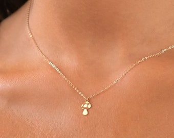 Magic Mushroom Necklace Whimsical Mushroom Gift Fun Jewelry Gift Birthday Gift Mushroom Necklace Cute Jewelry Dainty Necklace