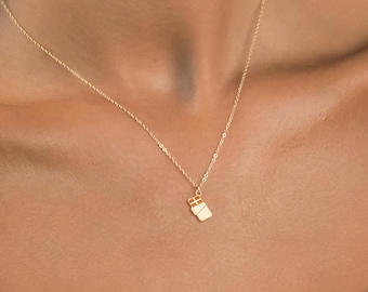 Chocolate Bar Necklace Cute Food Charm Miniature Candy Pendant Sweet Treat Jewelry Chocolate Lover Charm Playful Dessert Food Jewelry Gift