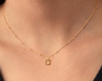 I ♥ NY ゴールドネックレス　14k トップのみ　希少 14Kソリッドゴールド「I Love NY」ペンダントネックレス：ステート