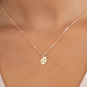 Ace Halskette Spielkarten Charme Geschenk für sie Poker Karte Halskette Herzass Schmuck Geburtstag Geschenk Karte Spieler Geschenk Spielkarte Charme