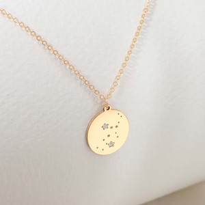 Disque de signe du zodiaque, collier de constellation de gemmes, pendentif de mois de naissance, cadeaux d&#39;astrologie, balance, vierge, scorpion, sagittaire, capricorne, poissons