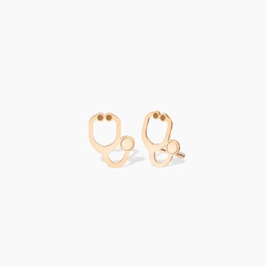 Boucles d&#39;oreilles stéthoscope, cadeau médical pour elle, médecin, infirmière, ambulancier, boucles d&#39;oreilles, délicates boucles d&#39;oreilles pour professionnels de la santé