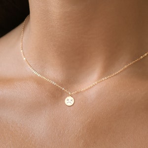 Dead Emoji Necklace Gold Charm Smiley Face Pendant Trendy Jewelry Birthday Gift For Her Emoji Necklace Halloween Gift Mood Necklace