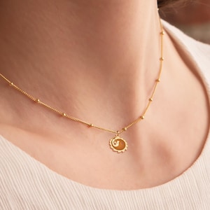 Dragon Necklace Beady Chain Fantasy Jewelry Yin Yang Pendant Chinese Dragon Charm Mythology Jewelry Birthday Gift For Her Dragon Pendant