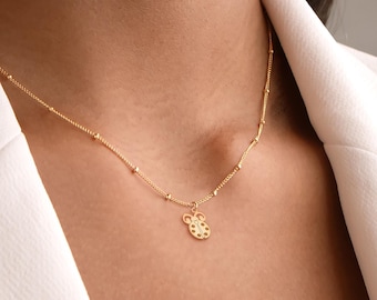 Marienkäfer Charm Perlenkette Halskette Geschenk für sie Viel Glück Anhänger Marienkäfer Halskette Silber Marienkäfer Charm Marienkäfer Schmuck