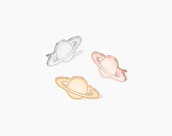 Saturn Earrings Celestial Jewelry Planet Stud Earrings Gift for Her Dainty Space Earrings for Astronomy Universe Star Lovers