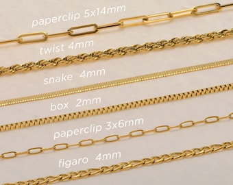 Dainty Gold Bracelet Chain, Layering Chain Bracelet, Gold Chain Bracelet, Figaro Chain Bracelet, Waterproof Jewelry, Gift for Her,