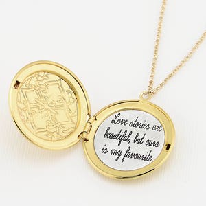 Gold Locket Necklace, Custom Engraved Locket Necklace, Engraved Necklace, Customized Necklace, Personalized Necklace, Layering Necklace