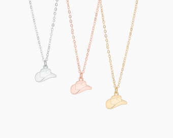 Cowboyhoed ketting westerse charme sieraden cowgirl cadeau voor haar grens hanger cowboylaars ketting westerse stijl avontuur cadeau