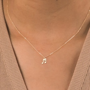 Muzieknoot ketting solsleutel hanger bedel cadeau voor haar muzikale sieraden muziekliefhebber cadeau muzikant ketting verjaardagscadeau muziekleraar