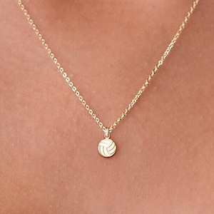 Volleyball Necklace Sports Team Pendant Gift for Her Volleyball Jewelry Personalized Volleyball Mom Charm Sports Necklace Volleyball Coach