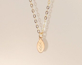 Leaf Charm Nature Necklace Plant Jewelry Gift for Mom Leaf Charm Necklace Nature Lover Gift Leaf Necklace Silver Leaf Pendant Gift for Her