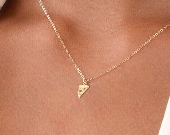 Pizza Pendant Pizza Necklace Food Jewelry Pizza Charm Food Pendant Pizza Lover Gift Fast Food Jewelry Gift for Her Gifts for Mom