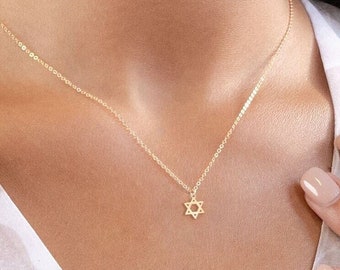 Star of David Necklace, Tiny Star of David Necklace, Dainty Jewish Gift, Religious Gift, Graduation Gift,  Jewelry, Magen David necklace