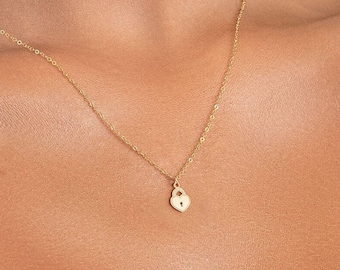 Padlock Necklace, Heart Padlock Necklace, Lock Necklace, Padlock