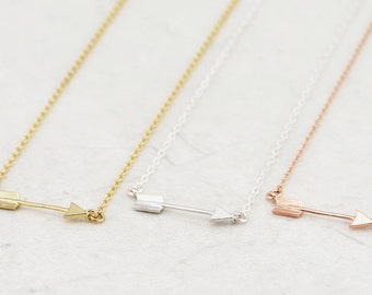 Tiny Arrow Necklace, Mini Arrow necklace,Gold Arrow necklace, Dainty Necklace, Layering Necklace, Everyday Necklace, Bridesmaid Gift