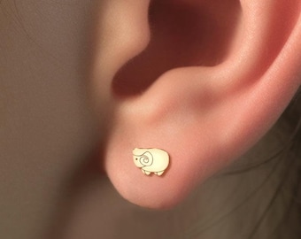 Ram Earrings Zodiac Jewelry Aries Studs Animal Earrings Ram Head Charm Gift For Her Sheep Earrings Birthday Gift Ram Lover Gift