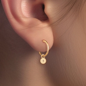 Compass Earrings Gold North Star Studs Gift for Her Nautical Jewelry Adventure Gifts Outdoorsy Gift Graduation Compass Jewelry Birthday Gift