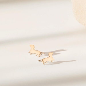 Dachshund Dog Earrings Animal Jewelry Sausage Dog Studs Dachshund Gift For Dog Lover Gift Dachshund  Earrings Christmas Gift