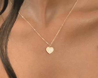 Collar con colgante de paloma en forma de corazón: Plata de ley, oro laminado, oro rosa, joyería con colgante de pájaro en oro macizo de 14 quilates