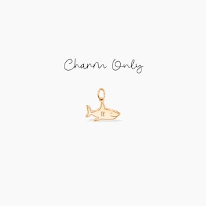 Shark Charm Shark Gift Add On Charm Fun Jewelry Birthday Gift Cute Animal Charm Beach Jewelry Handmade Jewelry for Ocean Lover