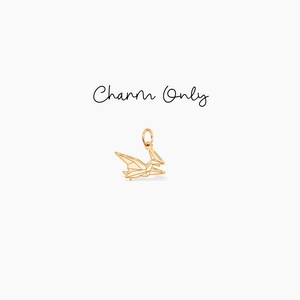Pterodactyl Dinosaur Charm Mini Dinosaur Pendant Charm Add On Charm Origami Jewelry Quirky Dinosaur Jewellery Dino Charm Birthday Gift