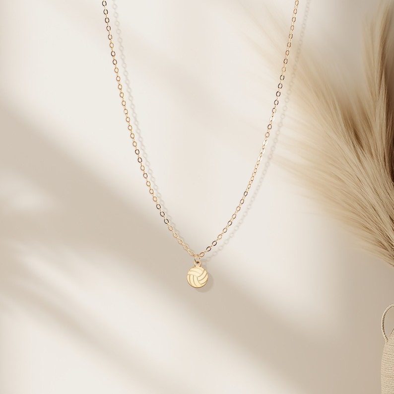 Pu&ograve; includere: Una collana con catena dorata con un piccolo ciondolo a forma di pallavolo.
