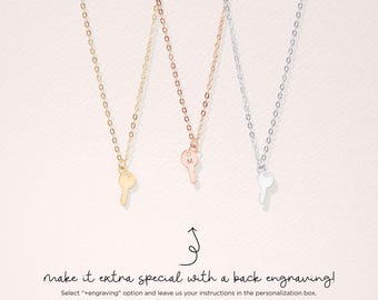 Key Necklace Gifts for Her Key Jewelry Key Necklace Silver