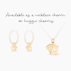 Speelkaarten Bedel Extra Bedel Pokerkaart Bedel Hartenaas Sieraden Verjaardagscadeau Kaart Spelerscadeau