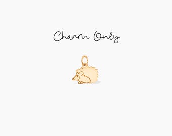 Egel bedel gouden egel hanger dierenbedel toevoegen aan bedel voor haar gegraveerde bedel egel cadeau dierensieraden verjaardagscadeau hanger