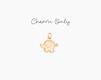 Elephant Charm Gold Charm Animal Pendant Good Luck Jewelry Birthday Add On Charm Elephant Pendant Gold Elephant Charm Animal Charm