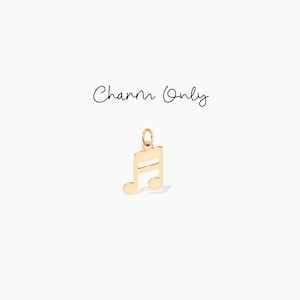 Music Note Charm Treble Clef Pendant Add On Charm Musical Jewelry Music Lover Gift Musician Charm Birthday Gift Music Teacher