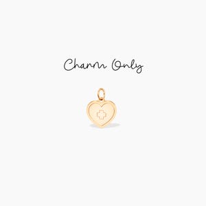 Heart Charm Gold Charm Medical Gift Add On Charm Health Pendant Doctor Charm Nurse Gift Heart Charm Anxiety Awareness Health Jewelry