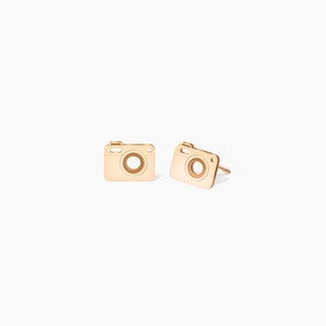 Camera Stud Earrings Photographer Jewelry Gift for Photography Lover Handmade Earrings Gift for Her Camera Earrings for Memory Makers