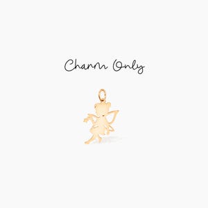 Fairy Charm Gold Charm Dainty Jewelry Birthday Add On Charm Fairy Pendant Minimalist Charm Fantasy Jewelry Cute Fairy Gift For Mom