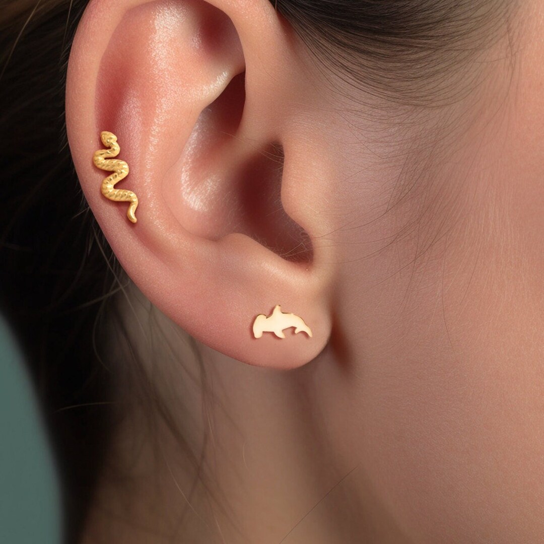 Hammerhead Sharks Earrings, Animal Earrings, Whimsical Earrings, Cute