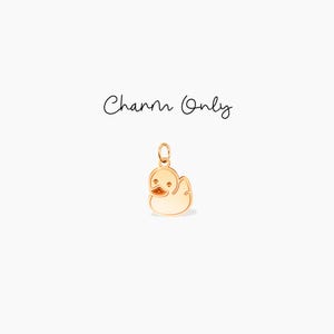 Rubber Ducky Charm Whimsical Duck Gift Fun Jewelry Gift Birthday Gift Duck Charm Cute Jewelry Animal Charm Rubber Duckie Add On Charm