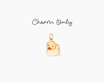 Rubber Ducky Charm Whimsical Duck Gift Fun Jewelry Gift Birthday Gift Duck Charm Cute Jewelry Animal Charm Rubber Duckie Add On Charm