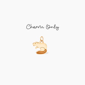 Beaver Charm Canadian Gift Nature Inspired Animal Charm Beaver Pendant Personalized Canada Gift for Nature Lovers Add On Charm