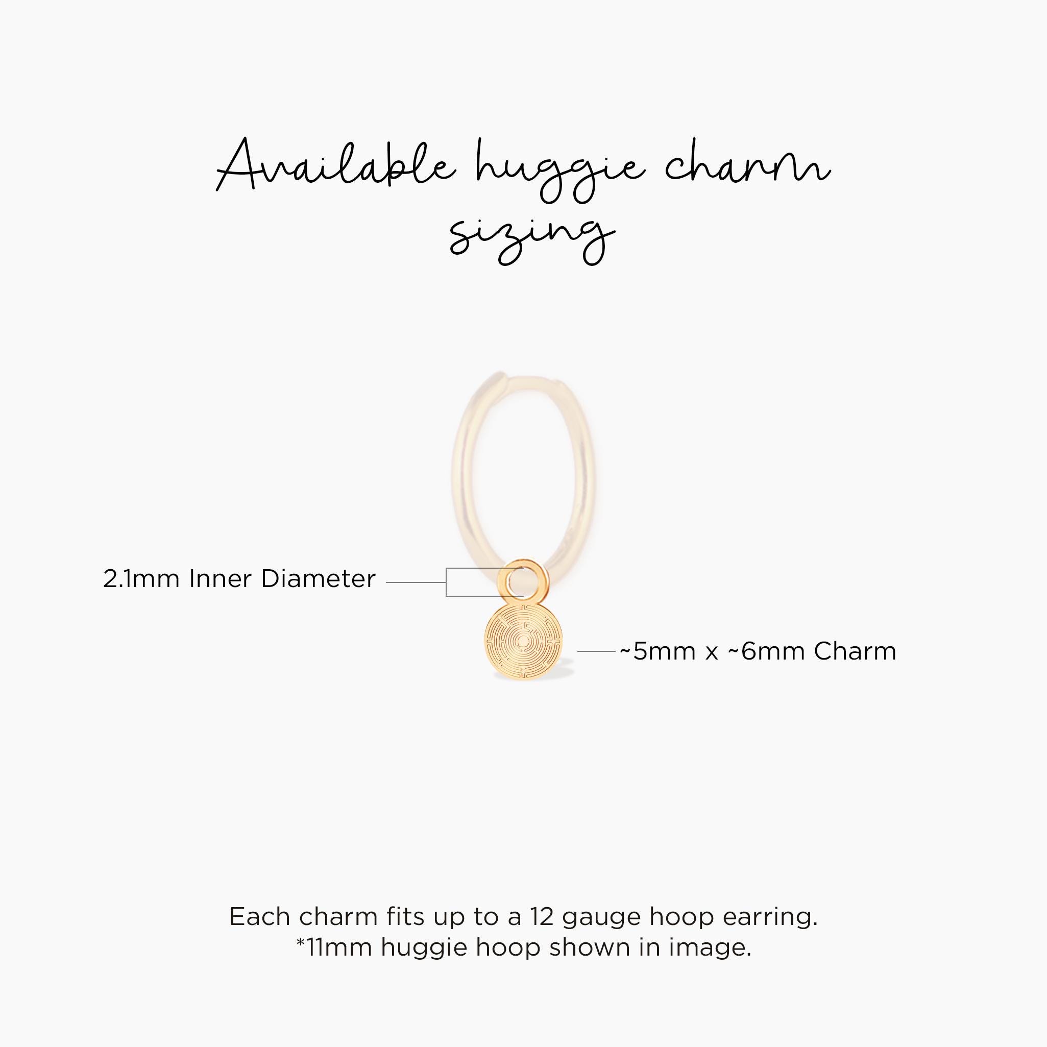 Labyrinth Charm Labyrinth Charm Maze Pendant Add on Charm for Her Geometric Charm Aztec ...